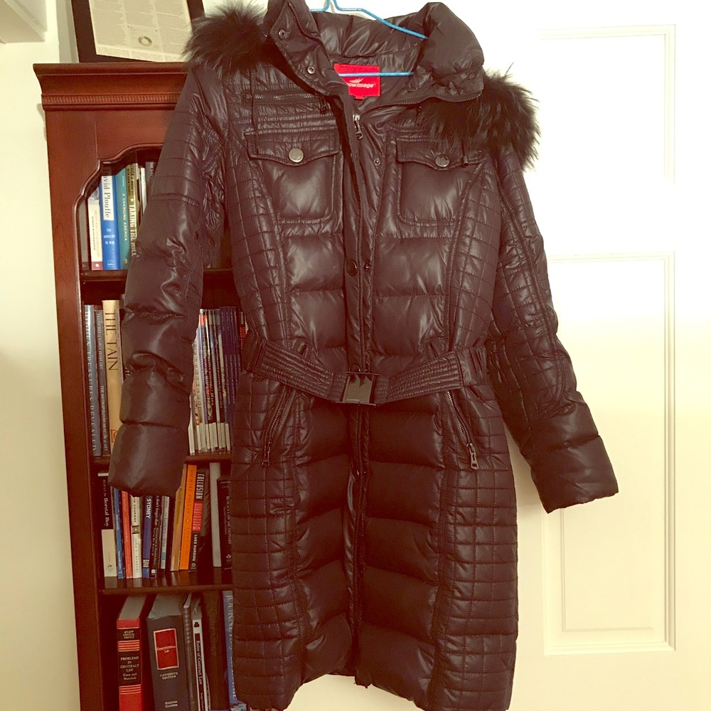 Black Snowimage down puffer jacket